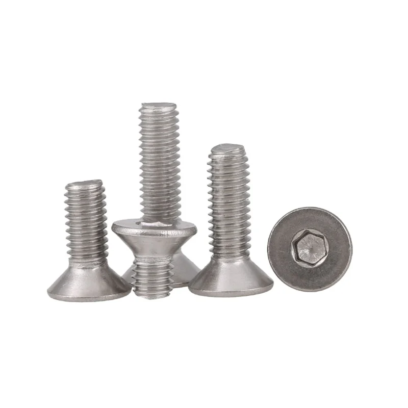 Stainless Steel SS304 SS316 Hex Socket Pan Head Machine Screw With serrated Washer