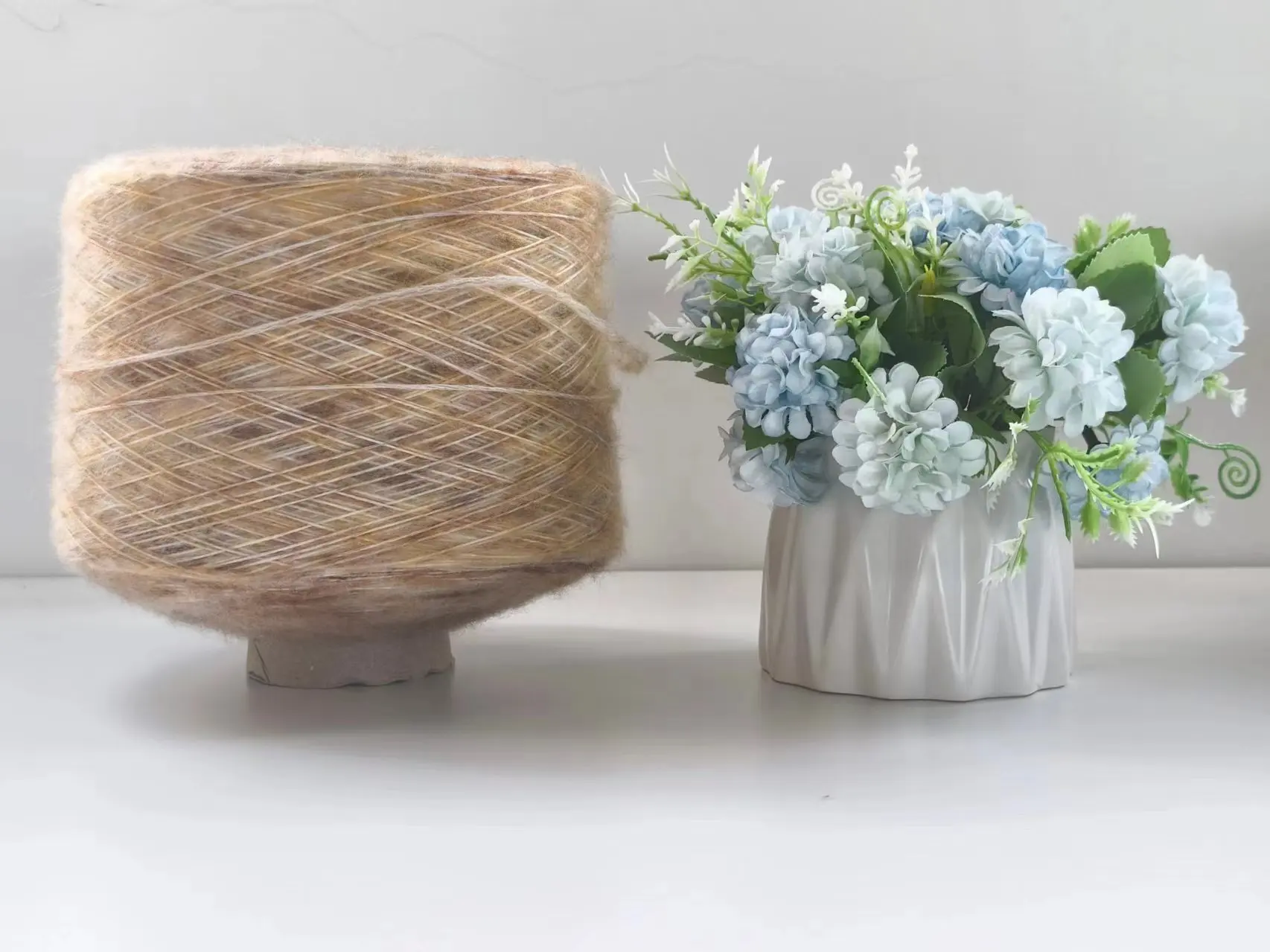 Factory Advanced Custom Fancy Wool Yarn Weaving All Kinds Knitting Embroidery Dyed Pattern Recycled Custom Consultation