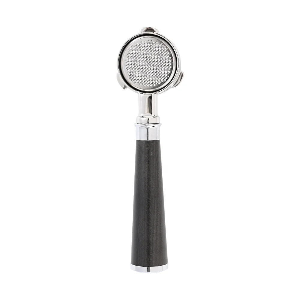 51mm Wooden Handle Delong Naked Stainless Steel Bottomless Espresso Machine Coffee Portafilter