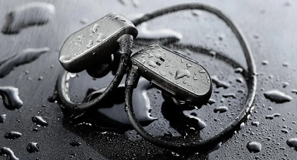 Audio Sports Stereo IPX8 Swimming waterproof BT Wireless earphone MP3 Musi Player