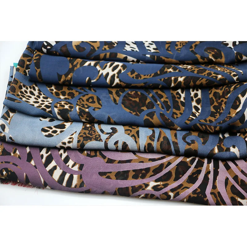 Soft Hand Feel High Twist Chiffon Dress Printed Polyester Chiffon Fabric