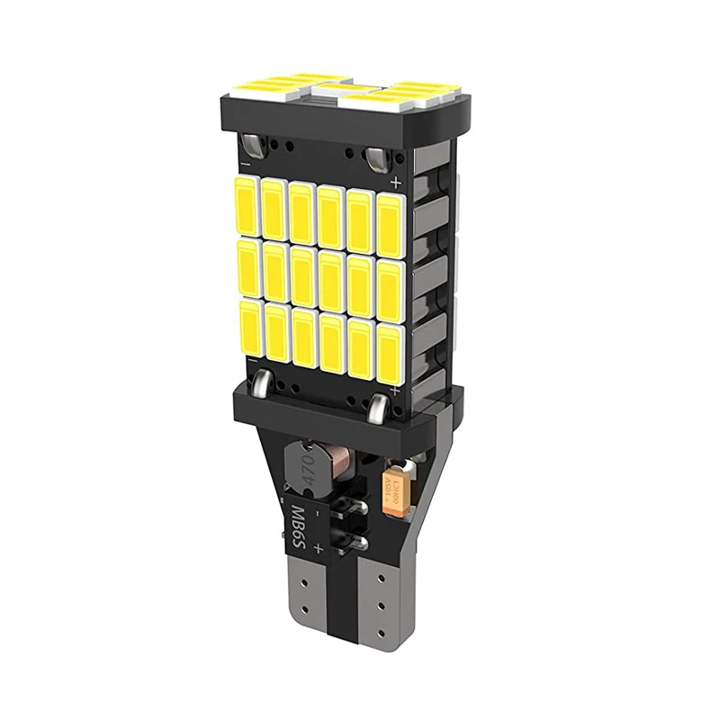 
 Супер яркие 921 T15 912 W16W светодиодные фонари заднего хода без ошибок CANBUS 45SMD 4014 Светодиодные Автомобильные лампы для заднего хода  