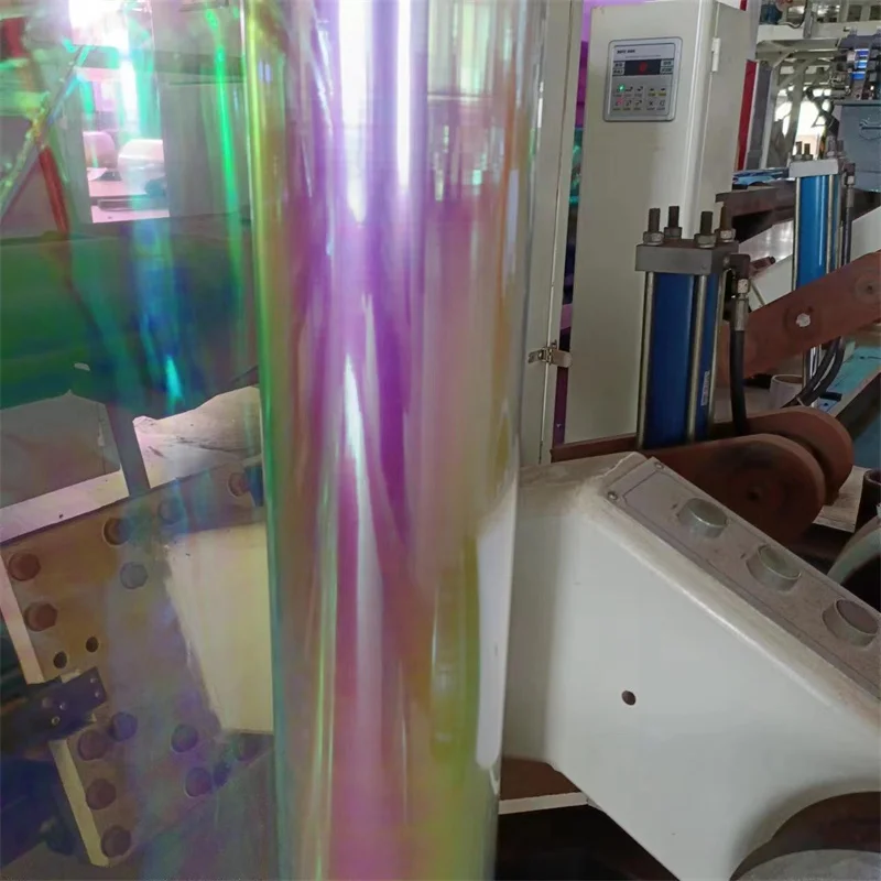 Food Grade Flexible Packaging Pet rainbow Laminating Film Plastic Laminated Film Roll Form Printed Moisture Proof Customized So