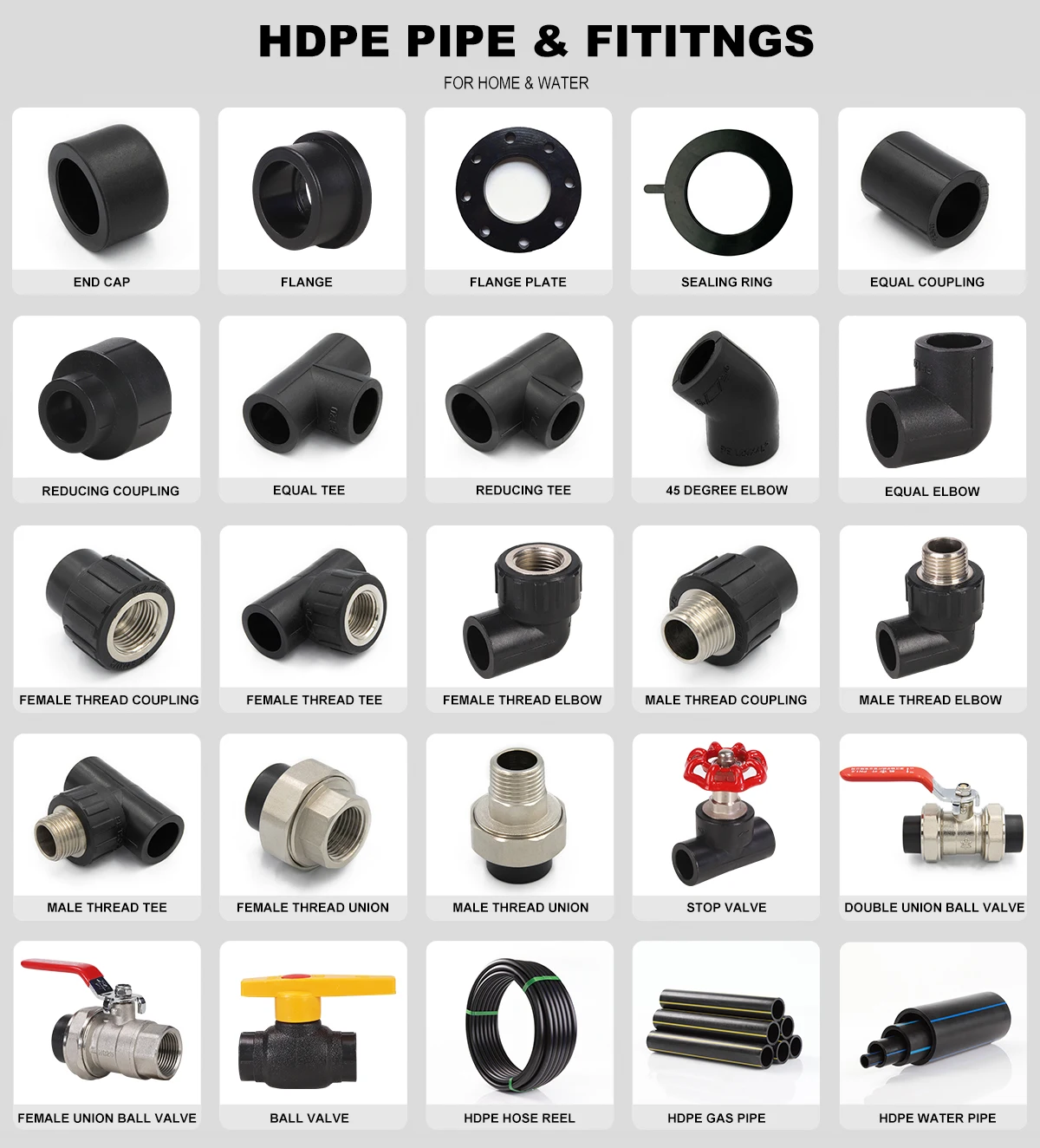  pehd pipe black plastic pe 100 polyethylene pipes 40 inch hdpe