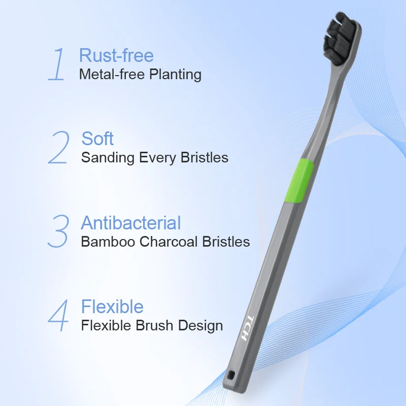 soft bristles toothbrush charcoal tooth brush good for tooth and gum care