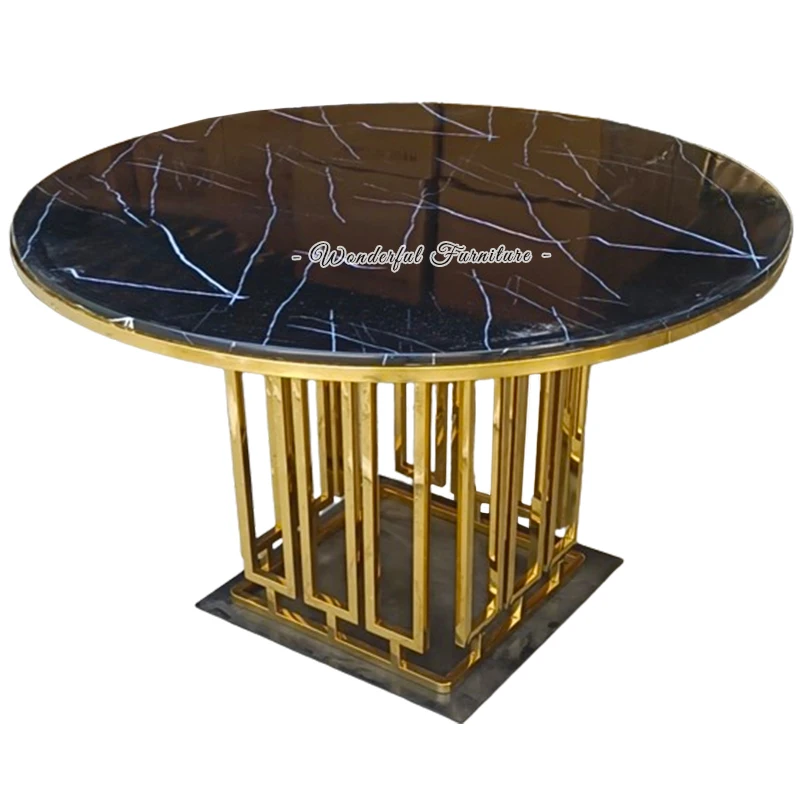 High End New Design Indoor Table Marble Top 120 Round Table Special Coffee Shop Tables