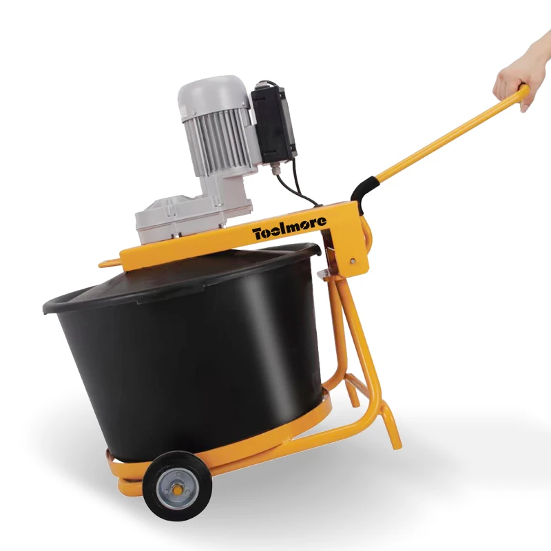 Hot sale product 65L 375W electric mortar mixers mobile mini cement mixer portable paddle mixer for sale