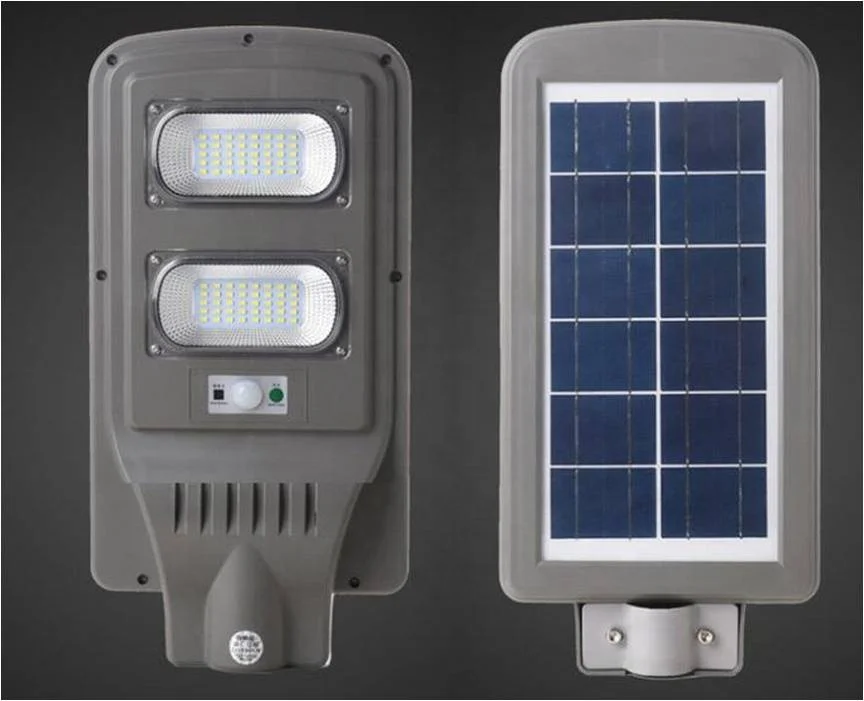 Водонепроницаемый ip65 60 Вт Встроенный все в одном светодиодный солнечный уличный фонарь с датчиком движения