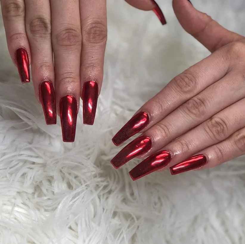 
12 colors Nail chrome polish Powder magic mirror nail powder magic mirror effect pigment powder 