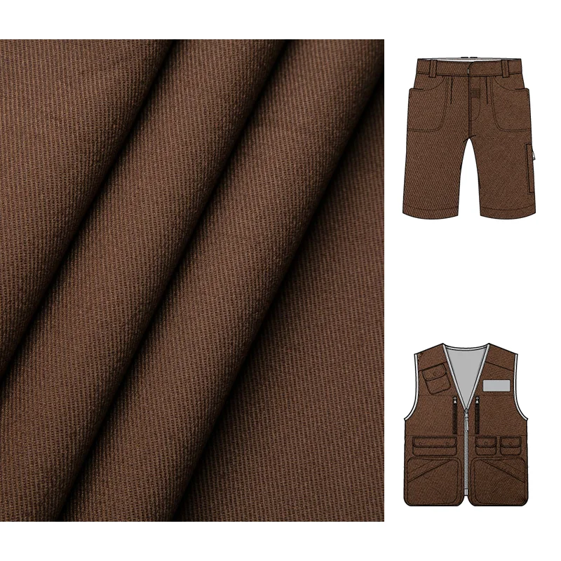Cheap In Stock woven 240gsm cotton Plain Dyed 3/1 twill dress materials pants and shorts fabrics supplier