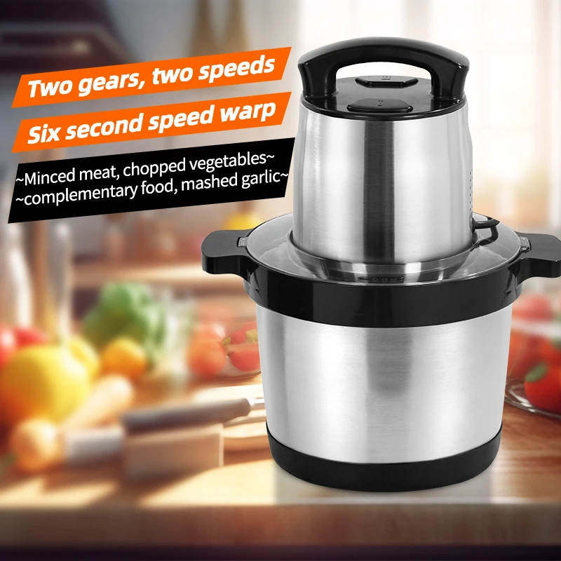 wholesale commerical big meat grinder electric meat grinder mincer yam pounder machine 6l fufu pounding blender meat