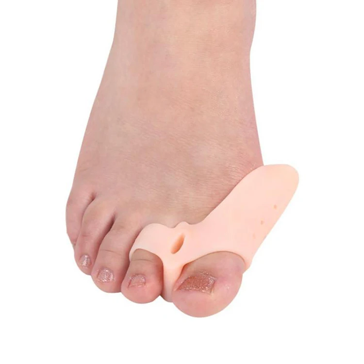 Factory direct sales foot care sebs silicone gel big toes correction protector toe stretchers