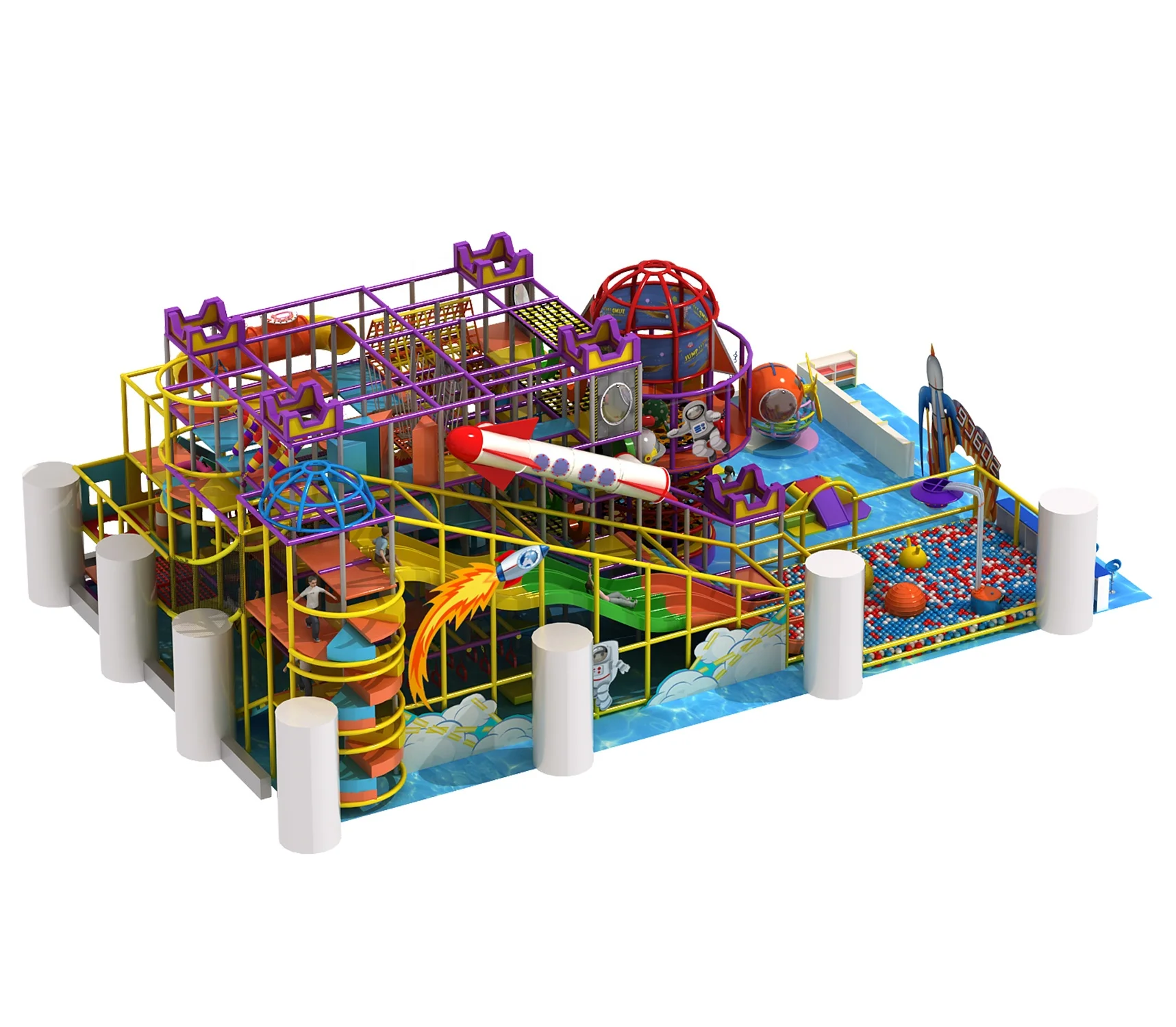 new children games balls pool commercial kids slide activity play set equipment indoor playground