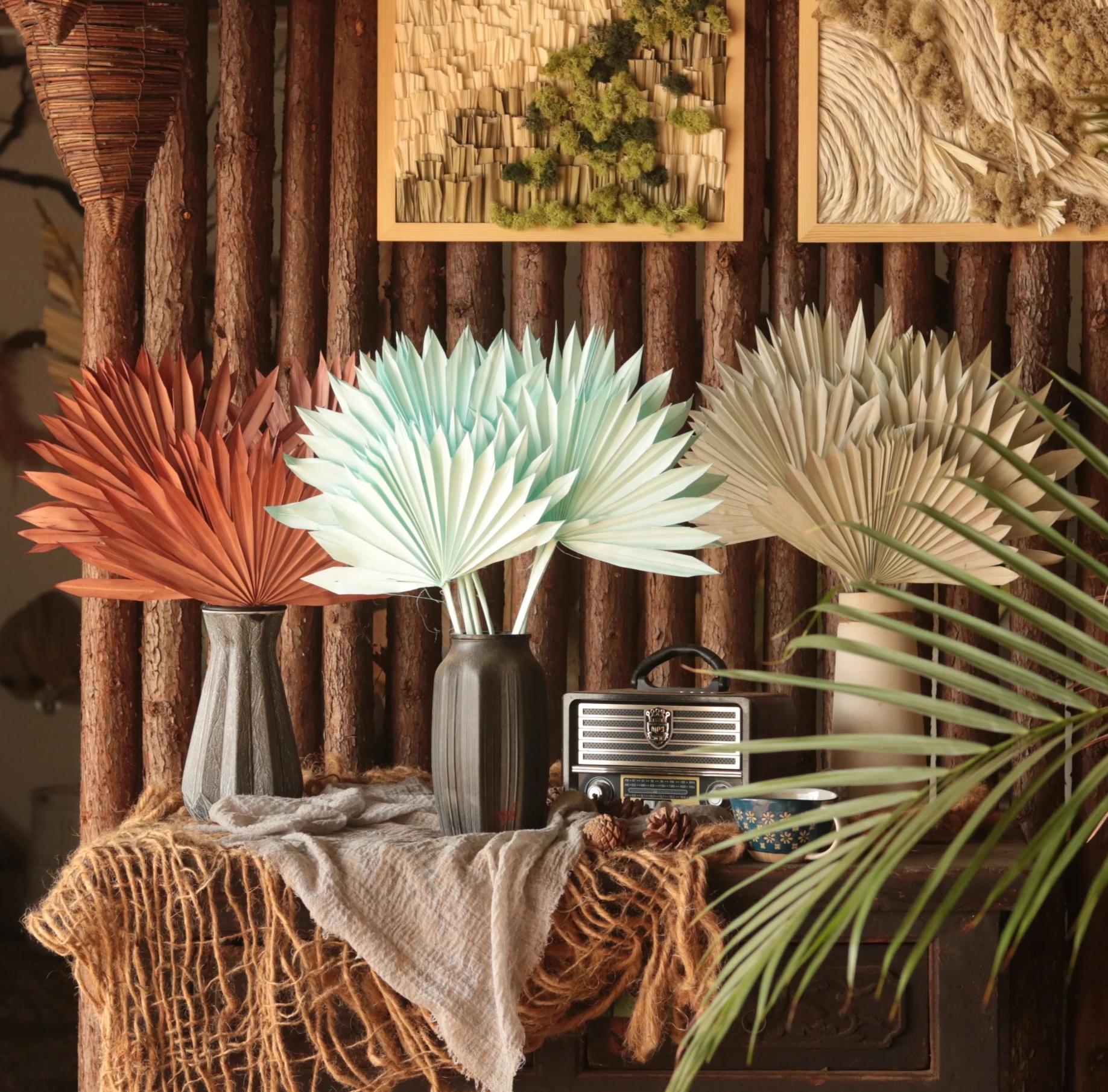 Hot Sale Dry Palm Leaf Decoration,  Sun Palm Spear, For Cake Decoration Home Wedding