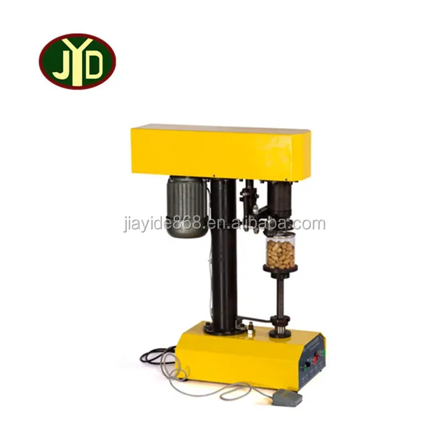 JYD TDFJ-160 Factory Customized Semi Automatic High Speed Electric Type Metal Plastic Tinplate Glass Bottle Can Sealing Machine