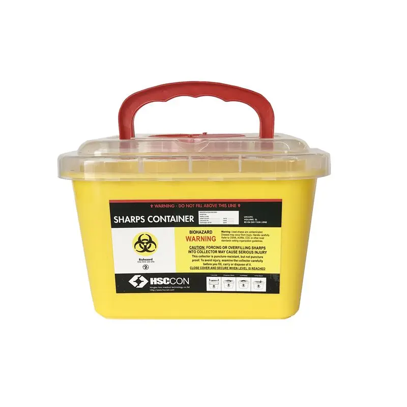 Hospital Use  Medical waste box disposable sharp container 5L sharps containers