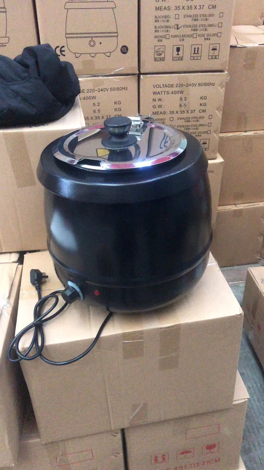 Столовое оборудование для кухни и общественного питания коммерческая электрическая суповая кастрюля из нержавеющей стали Серебряный буфет супа 10 литров