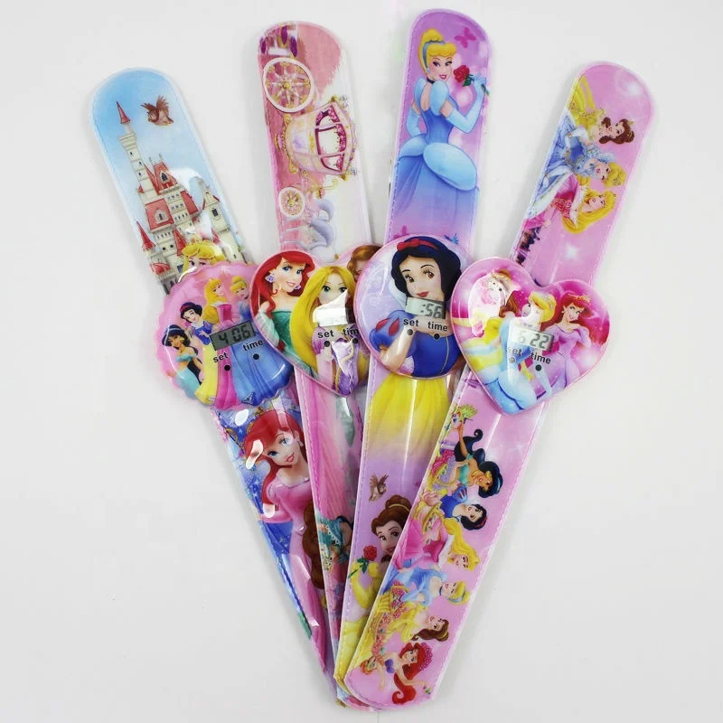
Promotion Kids Gifts Animations Characters Pattern Colorful Cute Customized PVC Popular slap watches 