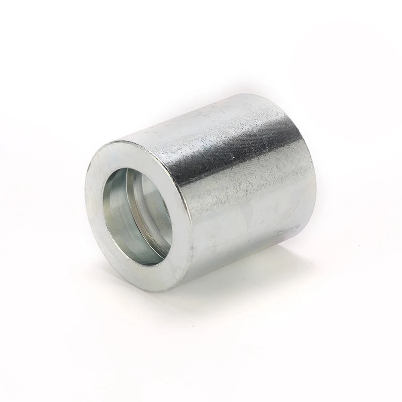 Galvanized Steel Ferrule For SAE 100R2/2SN Hose Hydraulic Socket