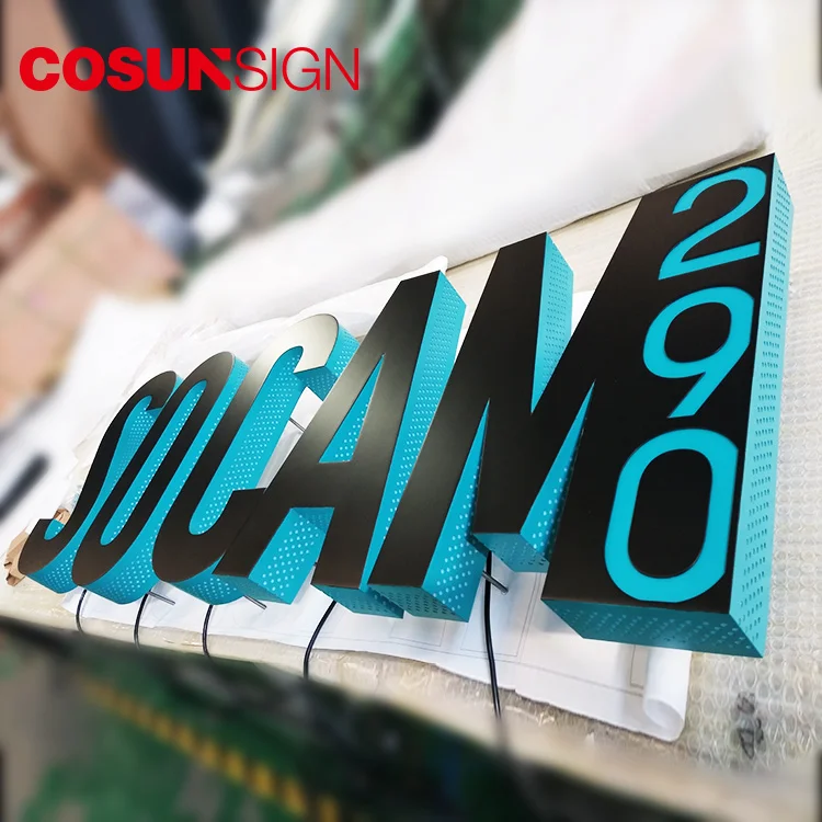 Single color push through led pharmacy cross module signage