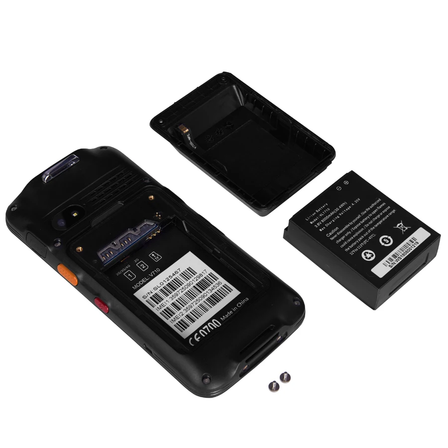 IP67 Android12 pda high capacity battery feature 2D barcode scanner handheld trigger 4G LTE rugged smart phone