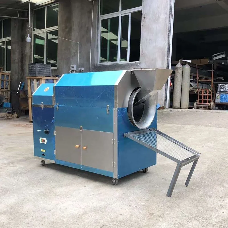 stainless steel Electric Peanut Large Coffee Roster Drum Corn Soya Cocoa Roaster Bean Roast Machine Commercial for Nuts