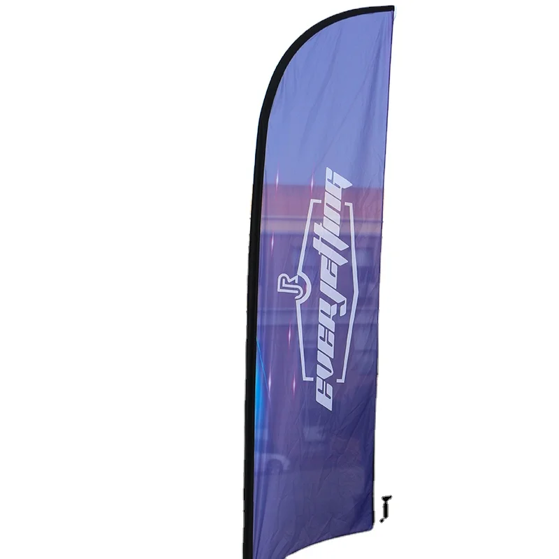 Outdoor Feather Flag Promotional flag and Banners Custom Advertising Beach Flags Teardrop Banner