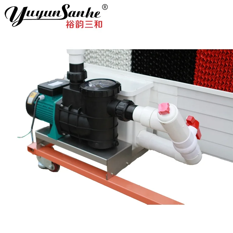 Cellulose Honeycomb Evaporative Cooling Pad Wall Wet Curtain with PVC frame for Agriculture Greenhouse Water Cooling System