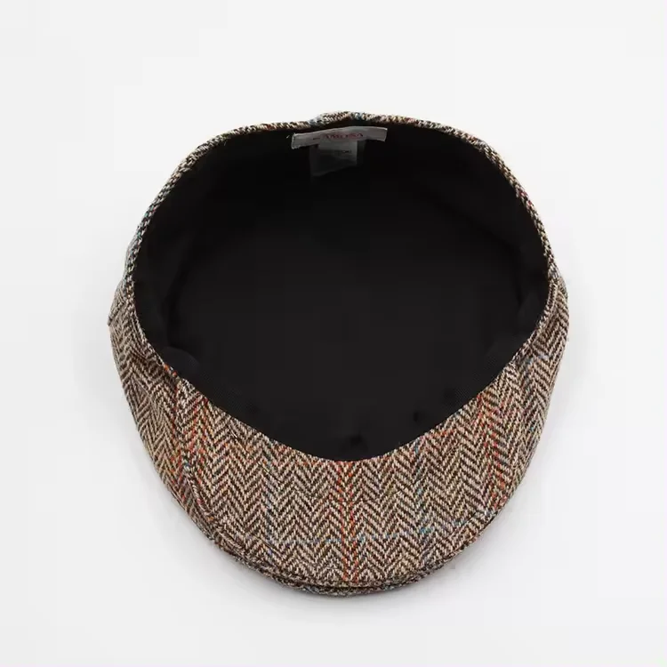 Factory supply Promotional mens casual wear ear protection berets hats Wholesales autumn winter padded outdoor Tweed Ivy caps