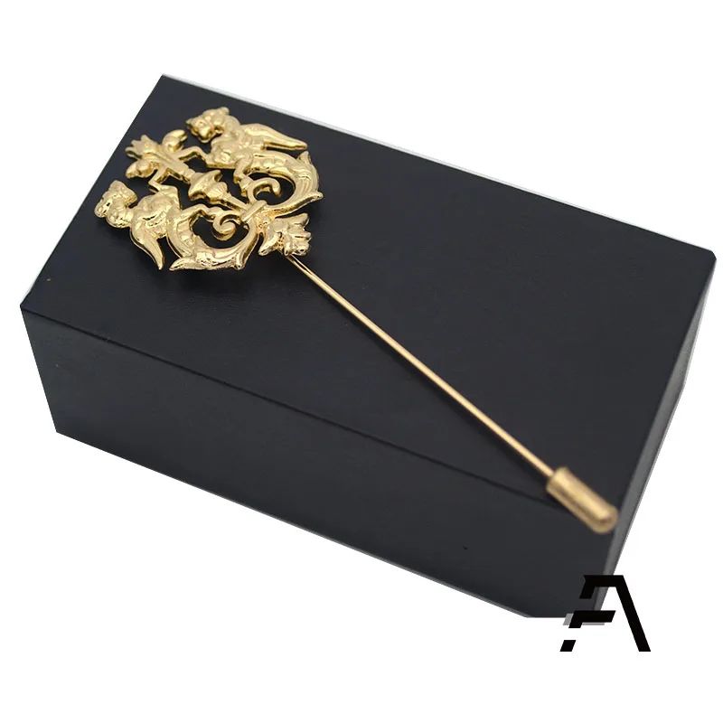 Factory price Mens brooch lapel pin for Agbada Kaften
