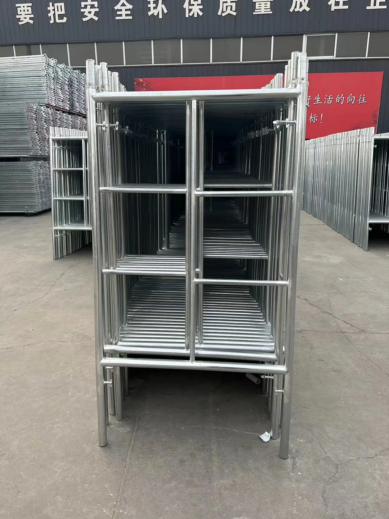 Ladder Frame Scaffolding  Construction Material Brace Scaffolding Platform System H Frame Scaffolding for Construction
