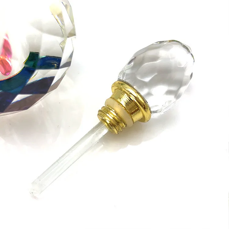 Wholesale 3ml Empty Round Shape Crystal Decorative Luxury Crystal Oil Perfume Attar Bottle