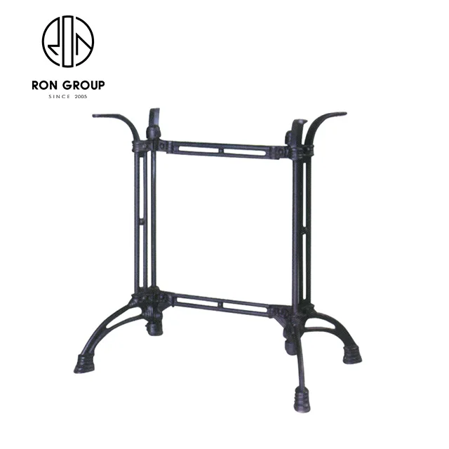 Nice price fast food restaurant wrought stainless steel iron table base 3 leg bar table base