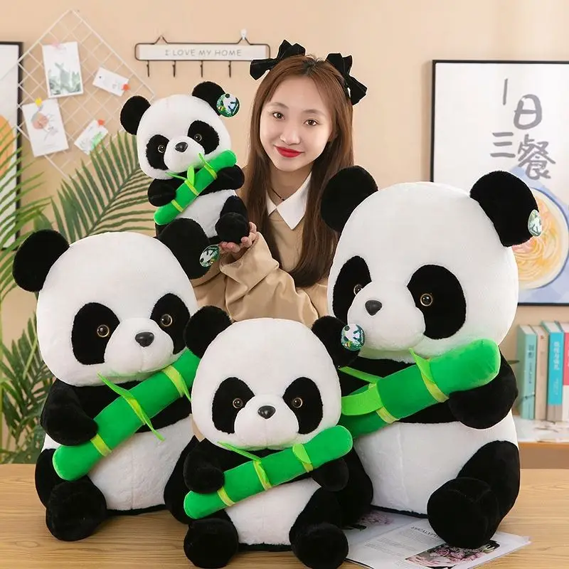 Hug Bamboo Fat Panda Soft Toy Child Gifts Bedtime Dolls Cute Plush Zoo Animals Panda Stuffed Animal Toys