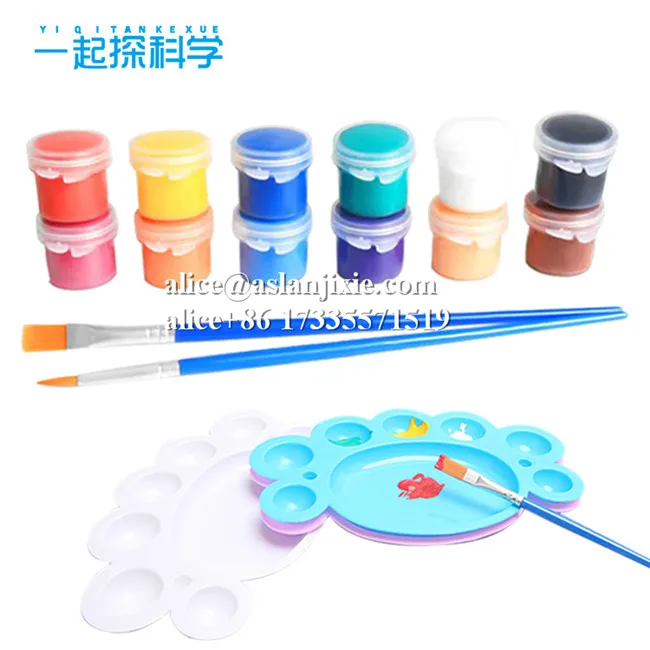 Wholesale empty paint pot 5ml 6pcs capping mold / Paint Strips for Kid Student Plastic Storage Containers sealing mold part