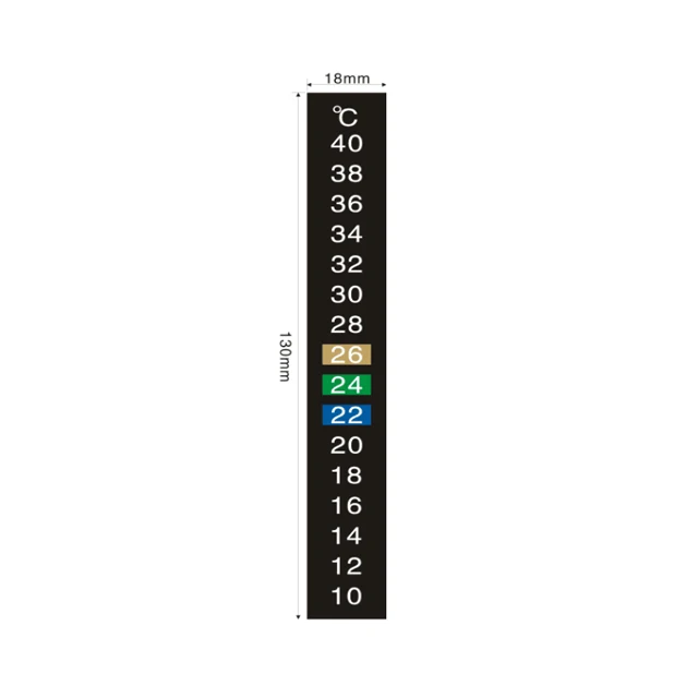 10-40C LCD thermometer strip sticker