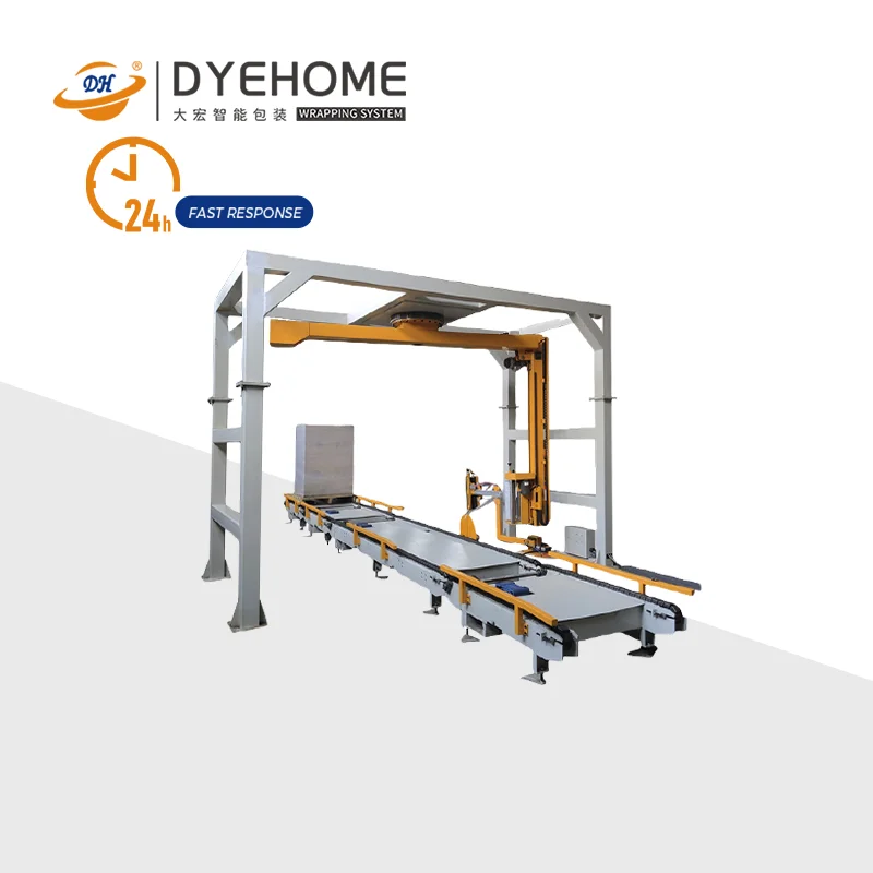 Fully Automatic Rotary Arm Stretch Film Wrapping Machine Pallet Rotary Arm Wrapping Machine