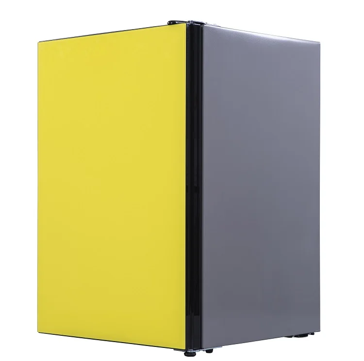 Most popular single door fridge125 Liter colorful glass door fridge larder refrigerator handle BC-125K for home and hotel