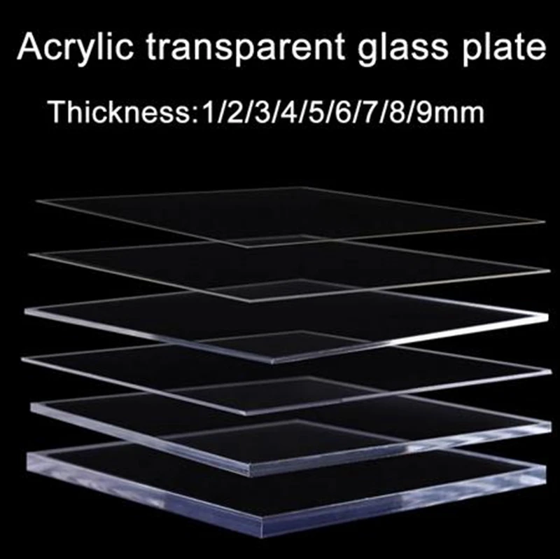 
2x3 Clear Acrylic Sheet Panel Transparent Plastic 1/16 Board for Signs DIY Display Projects Craft 
