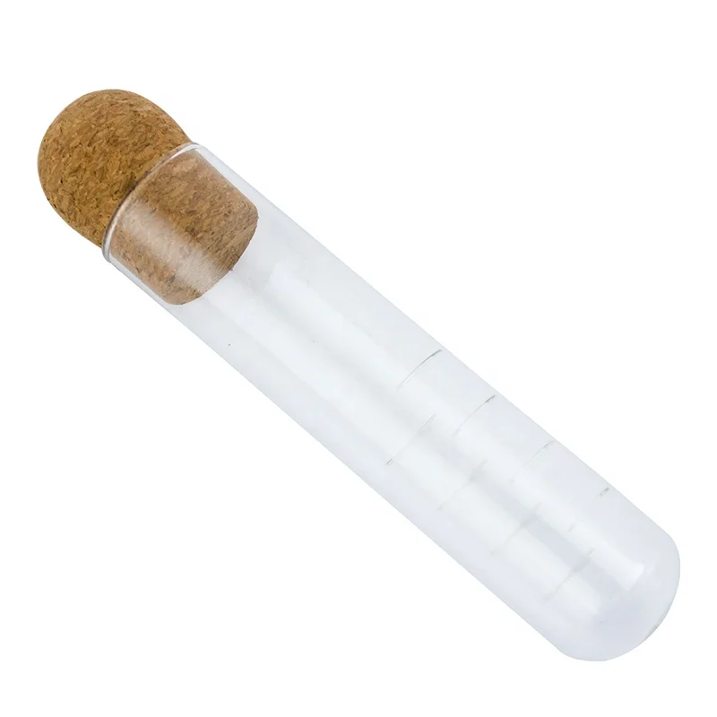 New design tea accessories glass tube style coffee &tea filter glass infuser with cork lid