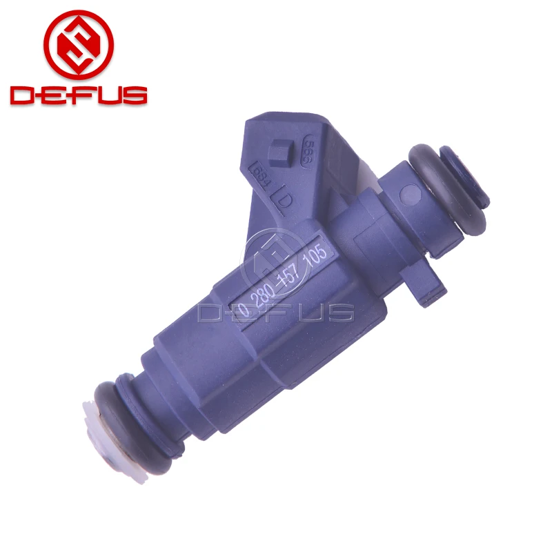 DEFUS Brand good quality wholesale petrol fuel injector OEM 0280157105 For Chevrolet Aveo 1.4L 11-16 fuel injector for sale