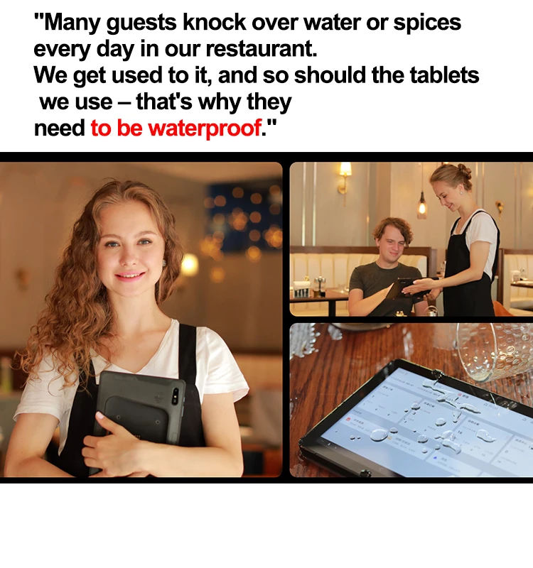 SUNMI M2 MAX Enterprise tablet touch screen IP65 Android 9.0 NFC Wifi 4G waterproof rugged handheld tactile cash register