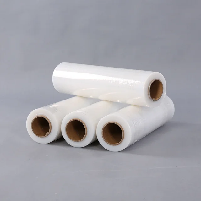 Factory Pack Polyethylene Transparent Pallet Wrap Stretch Film Roll Hand PE Stretch Film