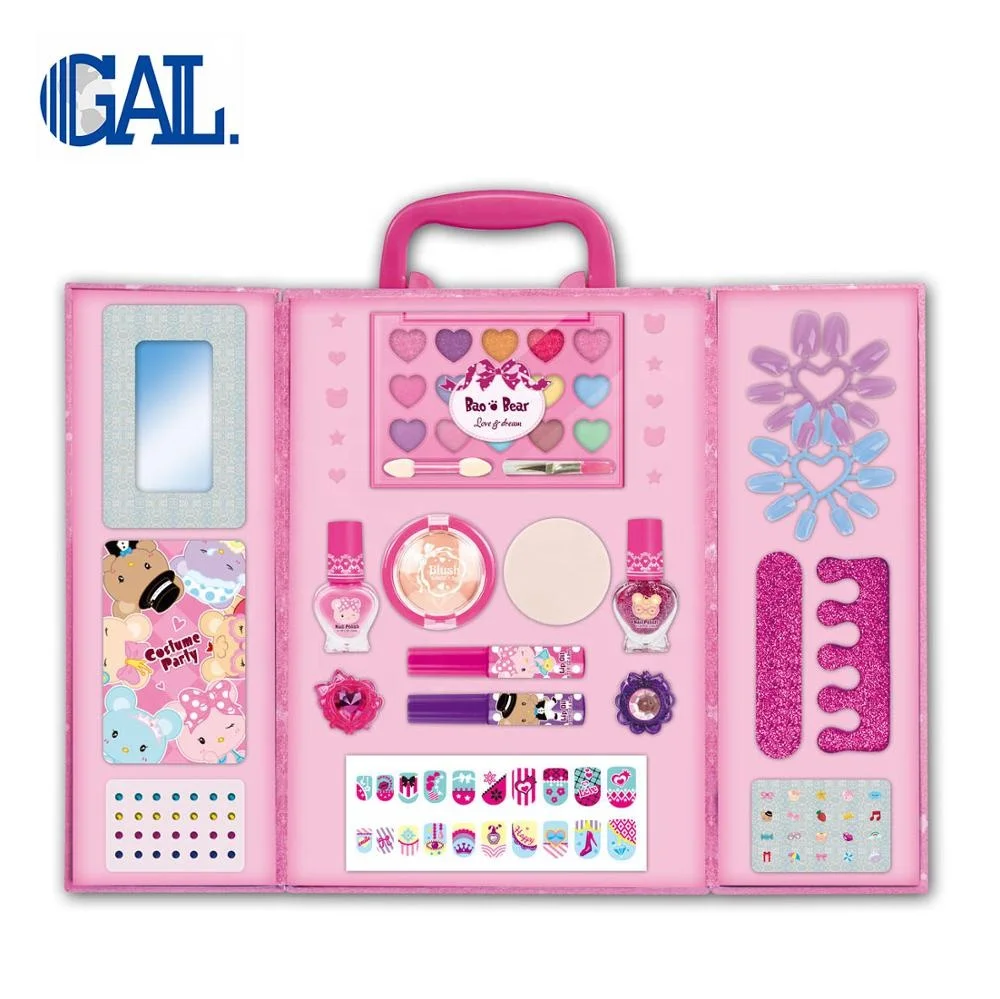 
Fashion girls beauty play set DIY nail polish case for kids 