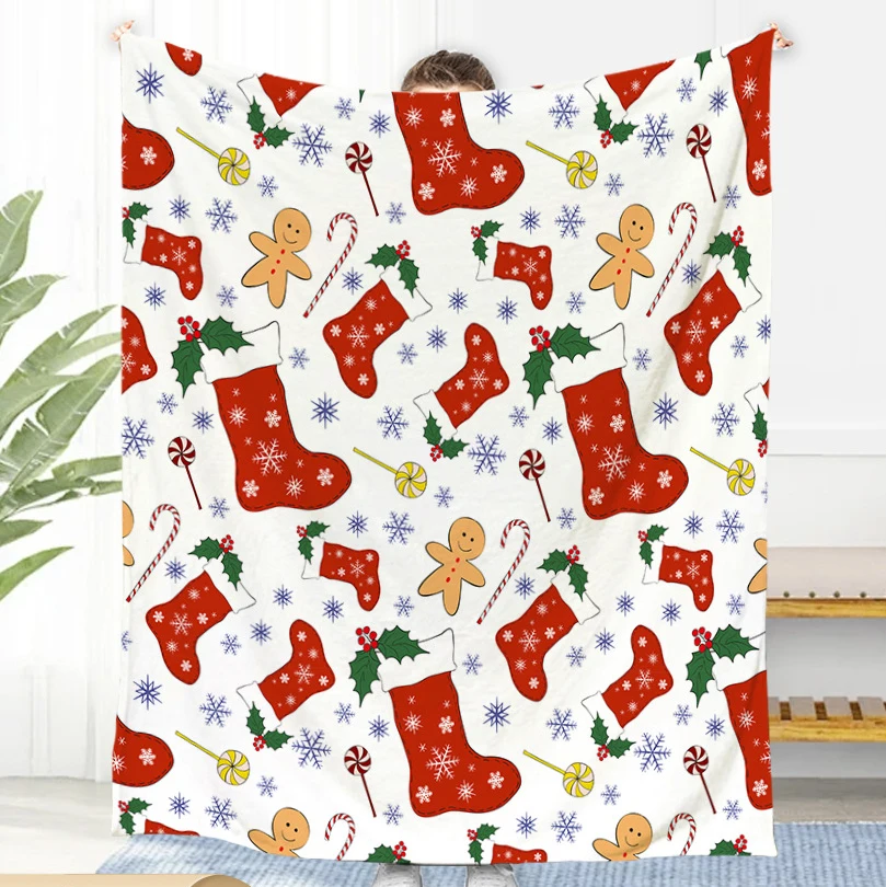 Custom Fleece Blanket Throw King Queen Size Throw Blanket Personalized Flannel Fleece Blanket King Size Christmas
