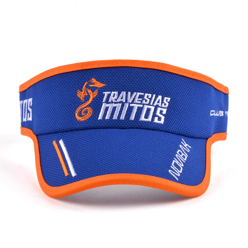 Регулируемый козырек для улицы на заказ оптом, Пляжная солнцезащитная Кепка, спортивные кепки, дешевые козыреки, шляпы с вышитым логотипом на заказ