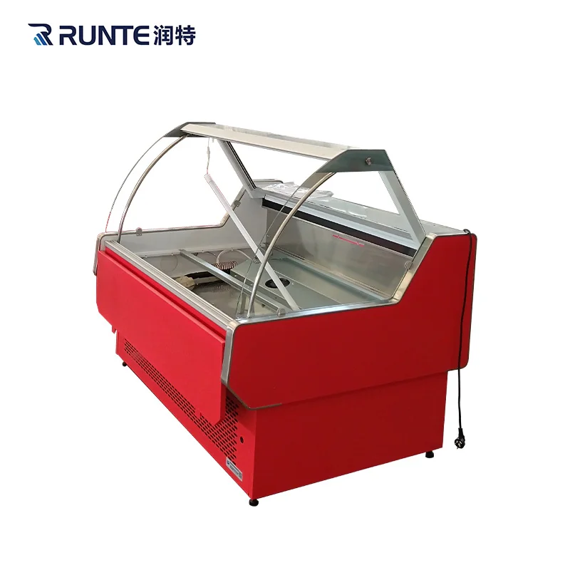 China factory prices Meat shop meat counter chiller freezers for sales
