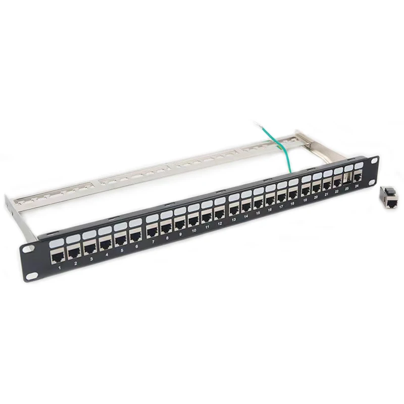 Экранированная распределительная рама CAT5/Cat6/Cat6a 24 порта патч-панель