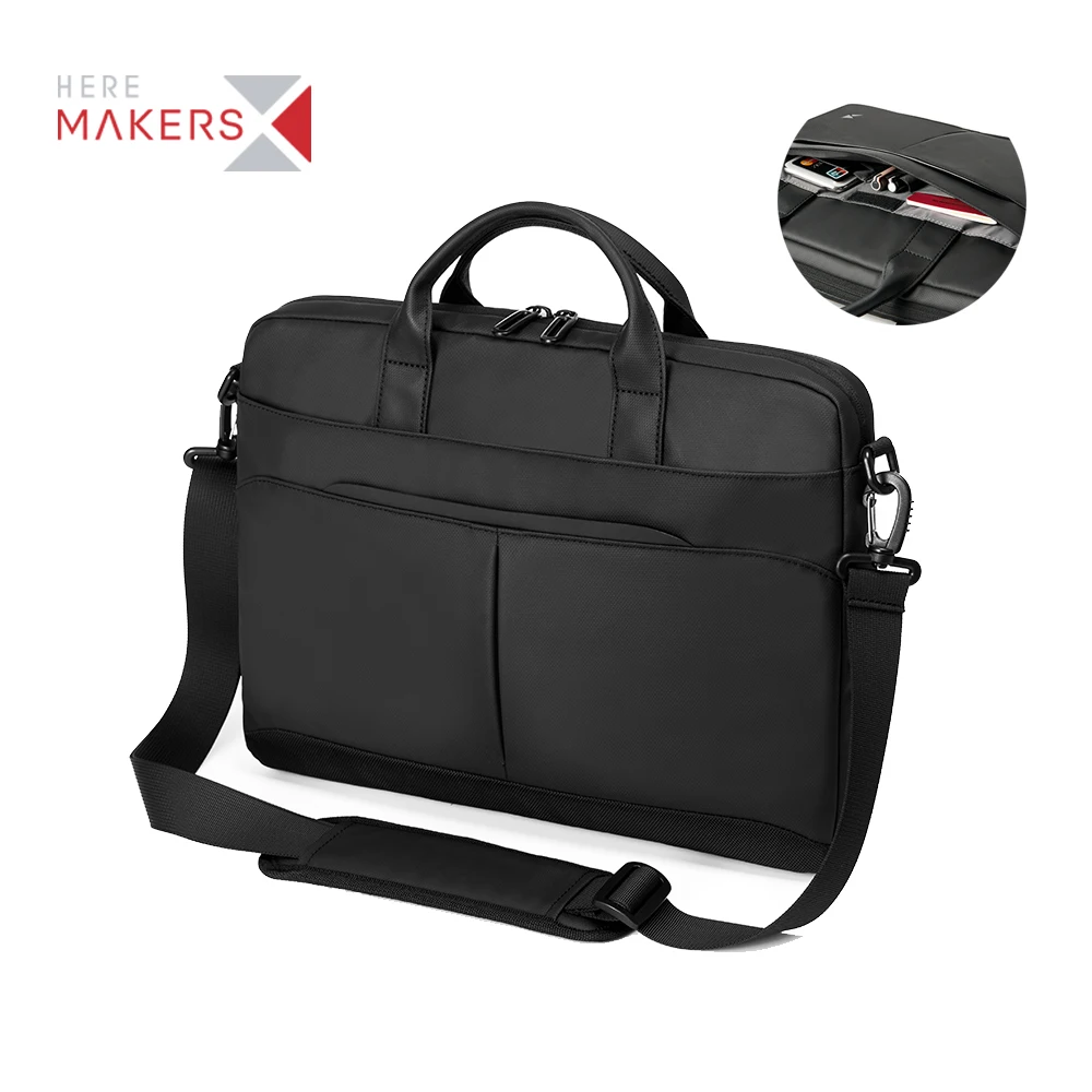 Factory Wholesale high quality waterproof Eco Friendly Business Travel shoulder sleeve laptop Briefcase bag for men