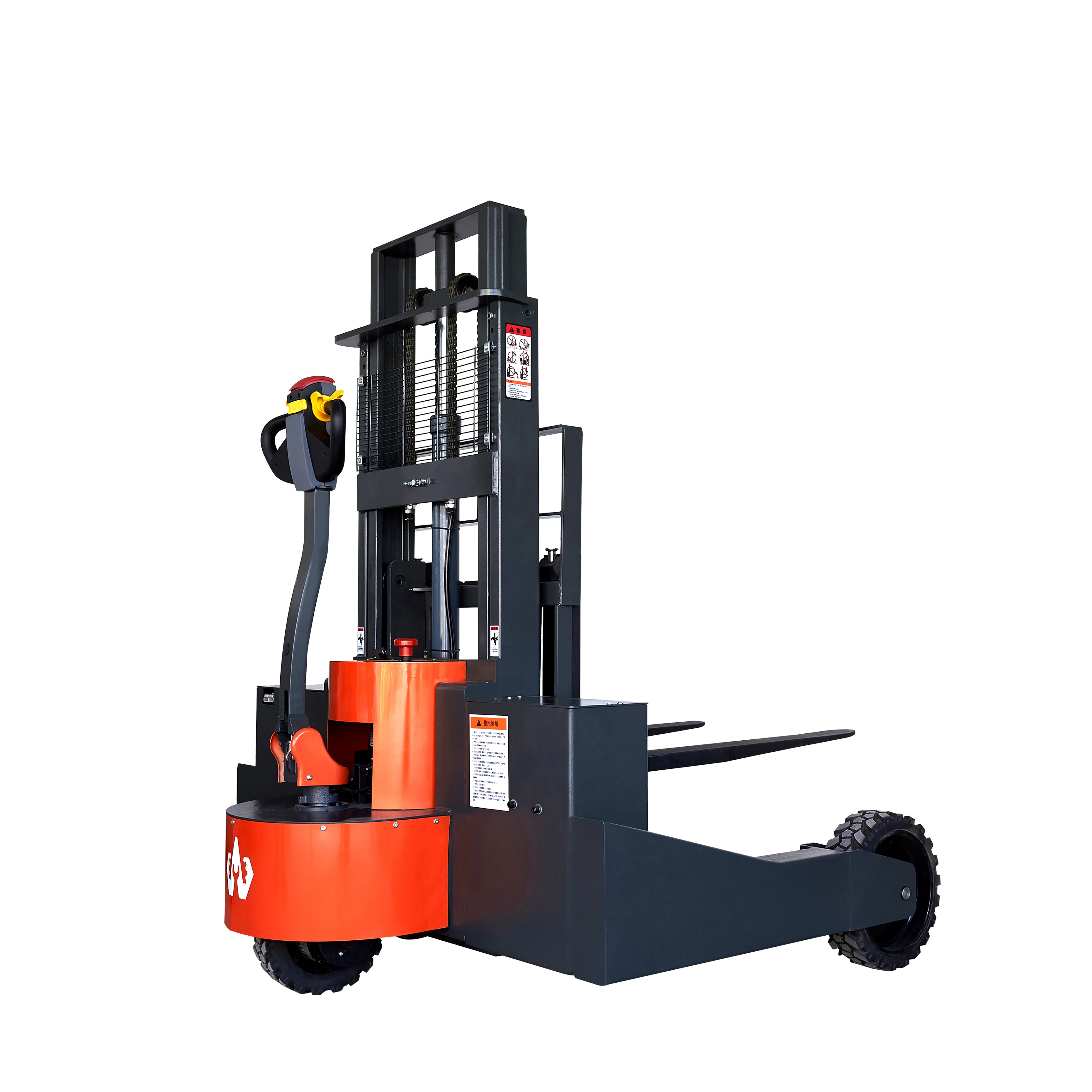 working helper All Terrain Forklift Electric Stacker With Electric Lifting